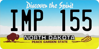 ND license plate IMP155