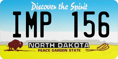 ND license plate IMP156