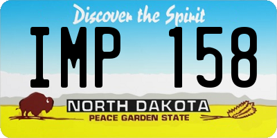 ND license plate IMP158