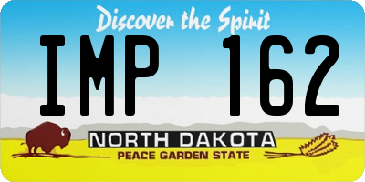 ND license plate IMP162