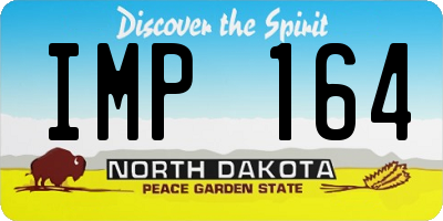 ND license plate IMP164