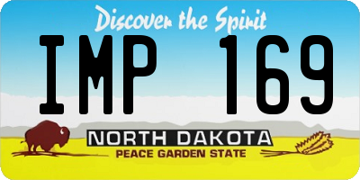 ND license plate IMP169