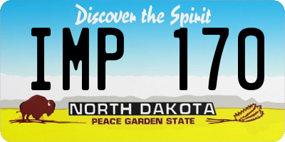 ND license plate IMP170