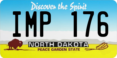 ND license plate IMP176