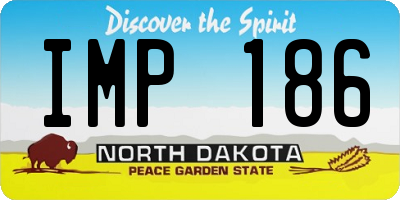 ND license plate IMP186