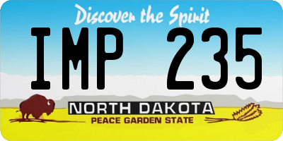 ND license plate IMP235