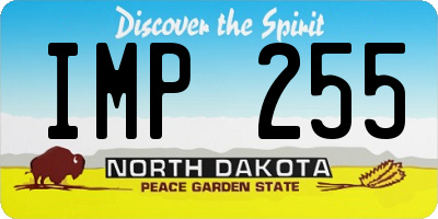 ND license plate IMP255