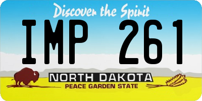 ND license plate IMP261