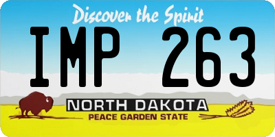 ND license plate IMP263