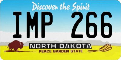 ND license plate IMP266