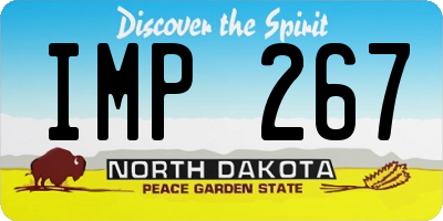 ND license plate IMP267