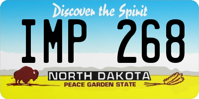 ND license plate IMP268