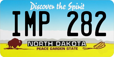 ND license plate IMP282