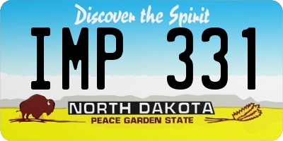 ND license plate IMP331