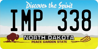 ND license plate IMP338