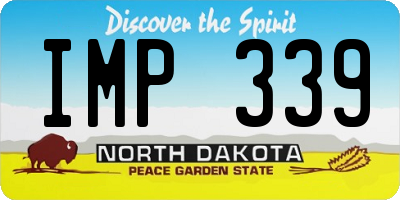 ND license plate IMP339