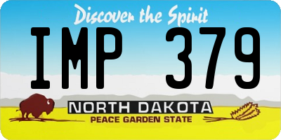 ND license plate IMP379