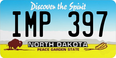 ND license plate IMP397