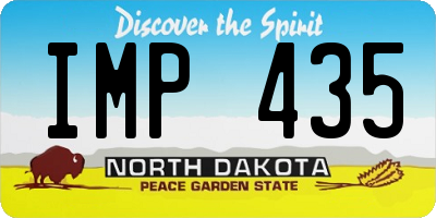 ND license plate IMP435