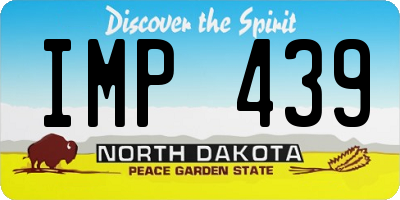 ND license plate IMP439