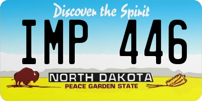 ND license plate IMP446