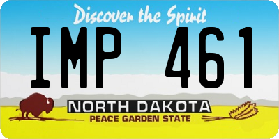 ND license plate IMP461