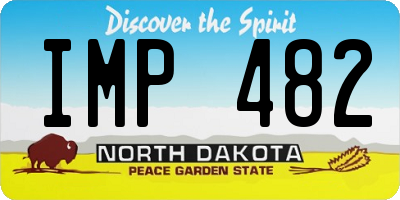 ND license plate IMP482