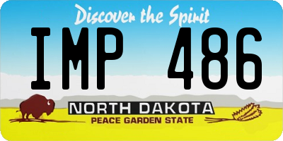 ND license plate IMP486