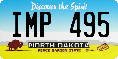 ND license plate IMP495