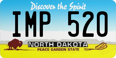 ND license plate IMP520