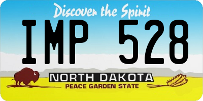 ND license plate IMP528