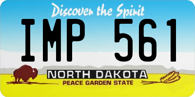 ND license plate IMP561
