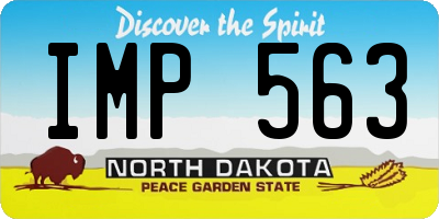 ND license plate IMP563