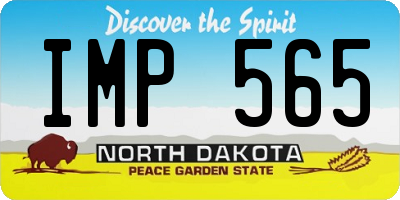 ND license plate IMP565