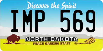 ND license plate IMP569