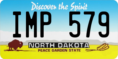 ND license plate IMP579