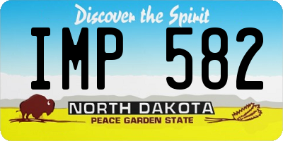 ND license plate IMP582
