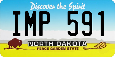 ND license plate IMP591