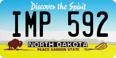 ND license plate IMP592