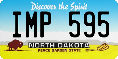 ND license plate IMP595