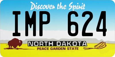 ND license plate IMP624