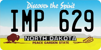ND license plate IMP629