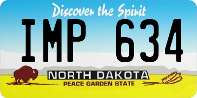ND license plate IMP634