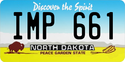 ND license plate IMP661
