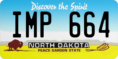 ND license plate IMP664