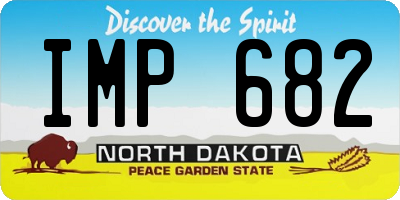 ND license plate IMP682