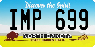 ND license plate IMP699