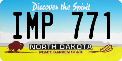 ND license plate IMP771