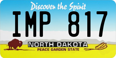 ND license plate IMP817