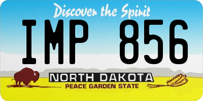 ND license plate IMP856